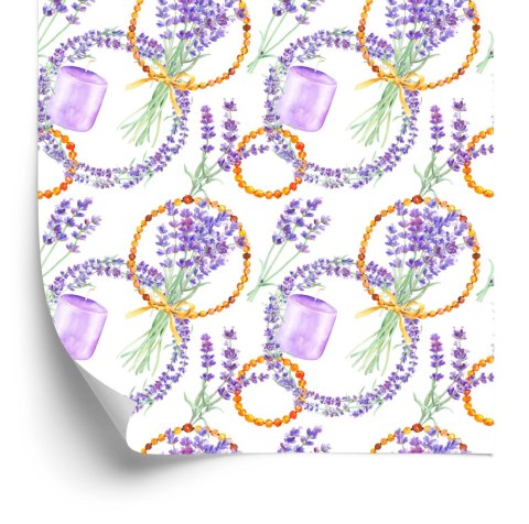 Tapeta Lawendowe Bukiety