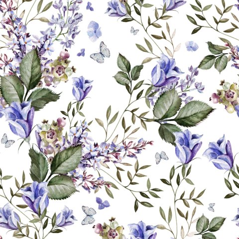 Tapeta Motyle Wśród Lawendy