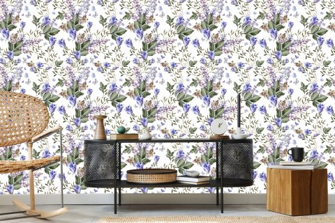 Tapeta Motyle Wśród Lawendy