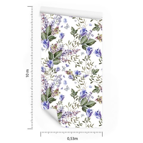 Tapeta Motyle Wśród Lawendy