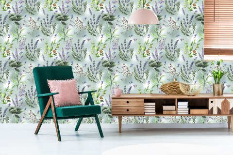 Tapeta Natura Kwiatów Lawendy