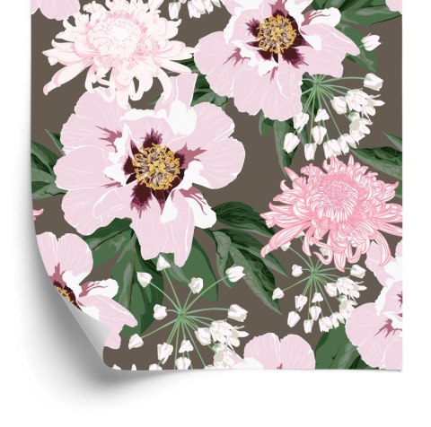 Tapeta Piękne Chryzantemy I Piwonie