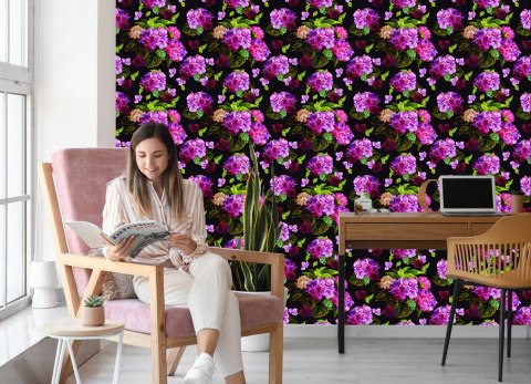 Tapeta Piwonie Z Zielonymi Liśćmi