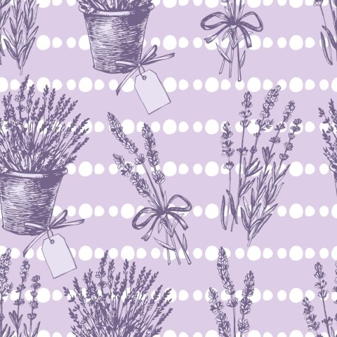 Tapeta Retro Lawenda
