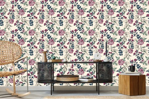 Tapeta Romantyczne Kwiaty