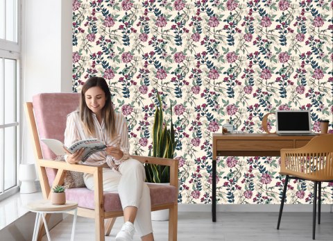 Tapeta Romantyczne Kwiaty