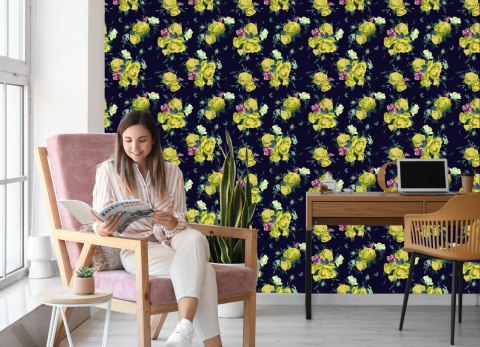 Tapeta Róże Frezje