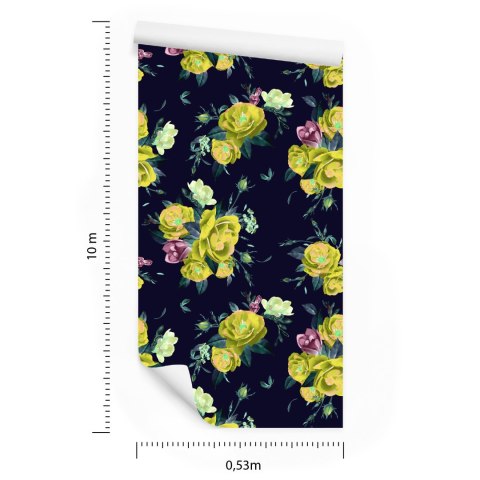 Tapeta Róże Frezje