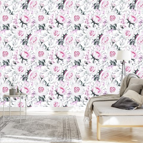 Tapeta Róże Jak Narysowane