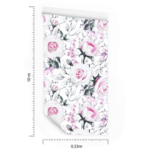 Tapeta Róże Jak Narysowane