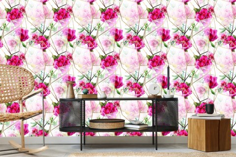 Tapeta Róże W Nowoczesnej Kompozycji