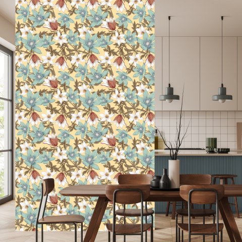 Tapeta Stylowe Kolorowe Kwiaty