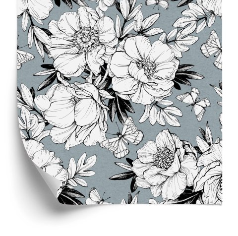 Tapeta Stylowe Kwiaty Piwonii