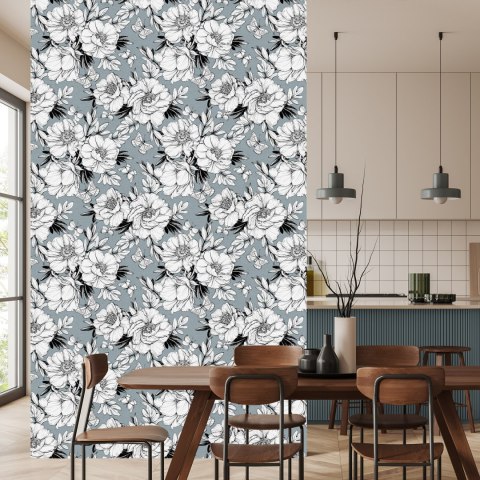 Tapeta Stylowe Kwiaty Piwonii