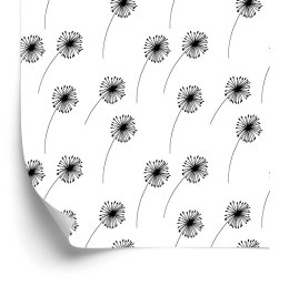 Tapeta Minimalistyczne Rysowane Dmuchawce