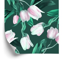 Tapeta Namalowany Bukiet Tulipanów
