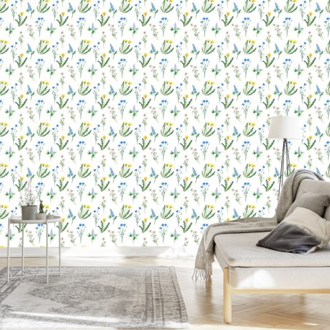 Tapeta Stokrotka Z Polnymi Kwiatami