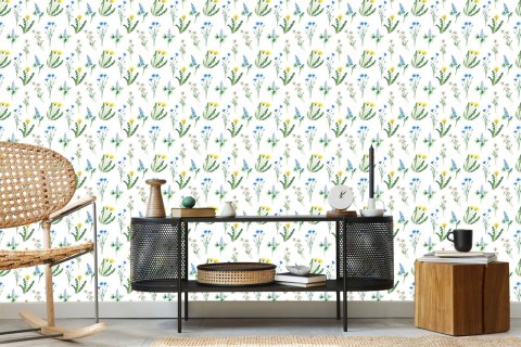 Tapeta Stokrotka Z Polnymi Kwiatami