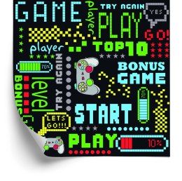 Tapeta Do Pokoju Chłopca Kolorowe Piksele Napisy