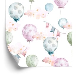 Tapeta Balony W Delikatnych Kolorach