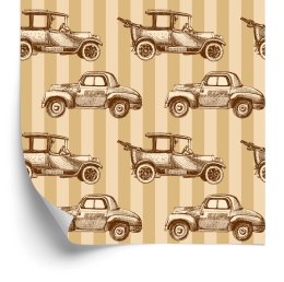 Tapeta Dla Dzieci - Samochody W Stylu Retro