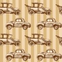 Tapeta Dla Dzieci - Samochody W Stylu Retro