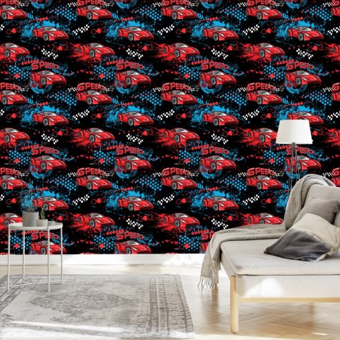 Tapeta Do Pokoju Dziecka Auta Wyścigowe, Samochody