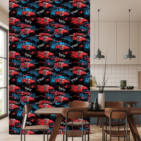 Tapeta Do Pokoju Dziecka Auta Wyścigowe, Samochody