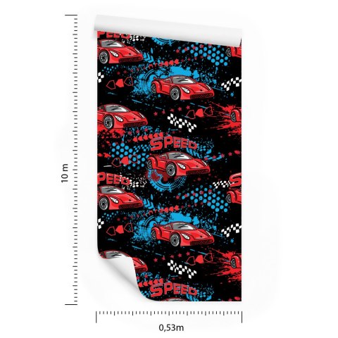 Tapeta Do Pokoju Dziecka Auta Wyścigowe, Samochody