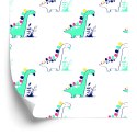 Tapeta Do Pokoju Dziecka, Dinozaury Rośliny Liście
