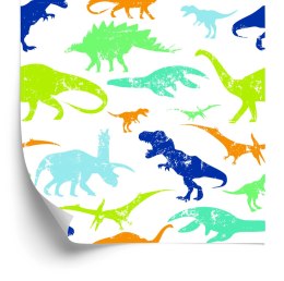 Tapeta Kolorowe Dinozaury, Pokój Dziecięcy