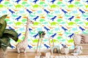 Tapeta Kolorowe Dinozaury, Pokój Dziecięcy