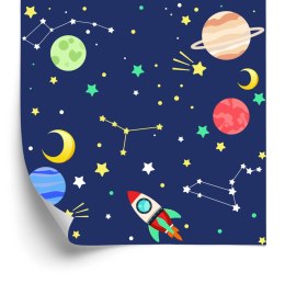 Tapeta Kolorowe Rakiety Kosmiczne