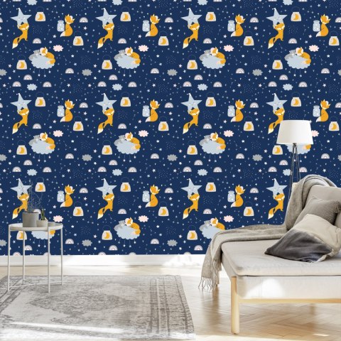 Tapeta Lisy I Misie W Kosmosie