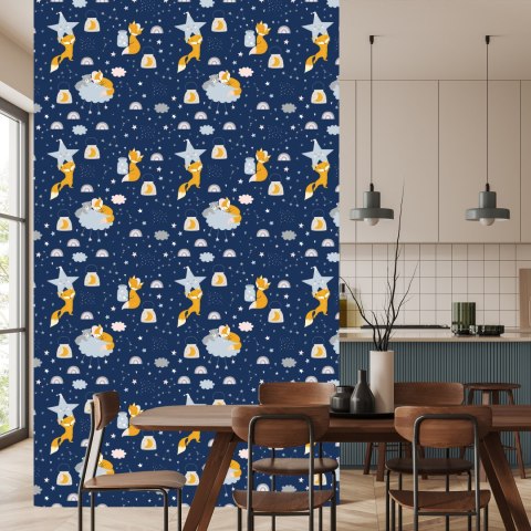 Tapeta Lisy I Misie W Kosmosie