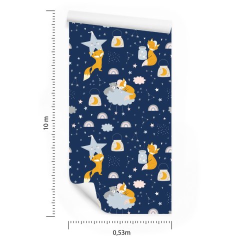 Tapeta Lisy I Misie W Kosmosie