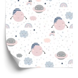 Tapeta Pastelowe Księżyce I Gwiazdy