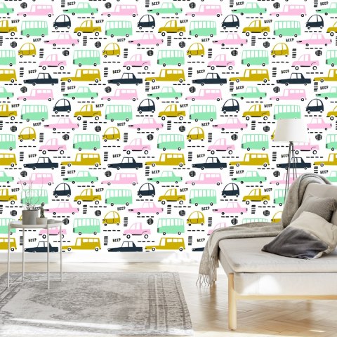 Tapeta Pastelowe Samochody