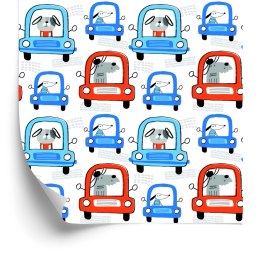 Tapeta Pieski W Autach