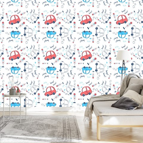 Tapeta Samochody, Auta, Chmurki, Do Pokoju Dziecka