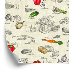 Tapeta Bukiet Warzywny Vintage