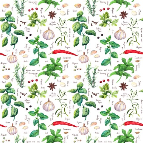 Tapeta Czosnek Z Przyprawami