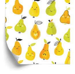 Tapeta Dla Dzieci - Kolorowe Wesołe Gruszki