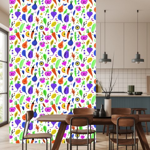 Tapeta Do Kuchni - Kolorowe Warzywa I Owoce