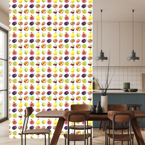 Tapeta Do Kuchni, Owoce, Jabłka, Wiśnie,