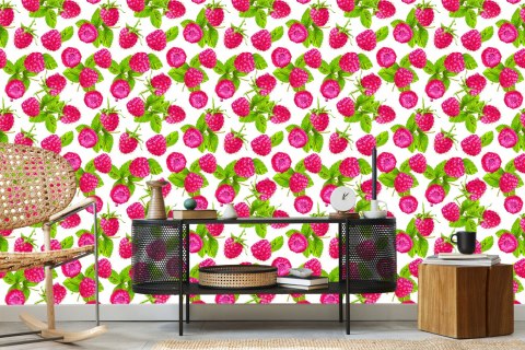 Tapeta Do Kuchni - Soczyste Maliny