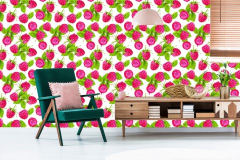 Tapeta Do Kuchni - Soczyste Maliny