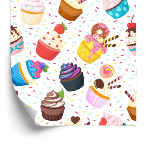 Tapeta Kolorowe Babeczki