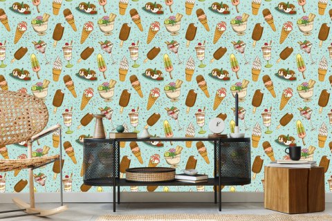 Tapeta Kolorowe Lody