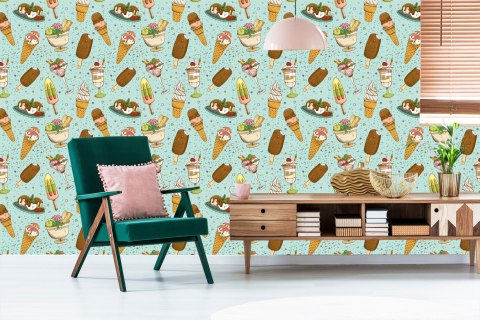 Tapeta Kolorowe Lody